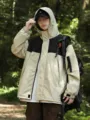 Autumn American mountain style windproof jacket for outdoor hiking functional couple coat - M / Army Green