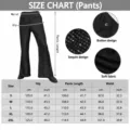 Pantaloni A Zampa Paillettes Vintage Uomo 70s Retro Disco Festa Clubwear Lunghi Neri - Taglia S / Pantaloni e gonne / Pantaloni neri (pezzo singolo)