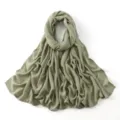 Effen modal lange hijab sjaal voor dames, veelzijdige zachte effen wikkeldoek sjaal. - 9#