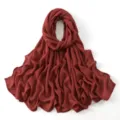 Effen lange sjaal hoge kwaliteit vrouwen hoofddoek stijlvolle drapering dagelijks - 10#
