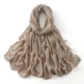 Effen viscose lange sjaal veelzijdige hoofddoek sjaal voor dames, zacht en elegant om te dragen. - 12#