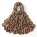 Effen lange sjaal voor dames, casual veelzijdige omslagdoek en stijlvolle haarband. - 13#
