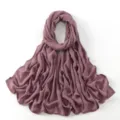 Effen lange viscose sjaal voor dames, zachte veelzijdige hijab en stijlvolle mode shawl. - 20#
