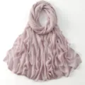 Effen roze modal lange sjaal hijab, zachte lichte mode dames omslagdoek voor dagelijks. - 39#