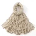 Effen viscose hijab lange sjaal voor dames, zachte mode stola voor dagelijks gebruik comfort. - 55#