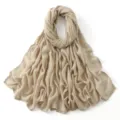 Beige effen modal lange sjaal voor vrouwen hoofddoek sjaal zacht veelzijdig variant - 56#