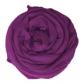 Écharpe femme en coton mercerisé uni, tissu extensible respirant, variante violette - Magenta Pourpre