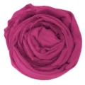 Women solid color mercerized cotton scarf breathable elastic jersey hijab fuchsia variant - Magenta