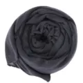 Solid color stretch cotton women scarf breathable dark grey lightweight summer fashion shawl - Dark Gray