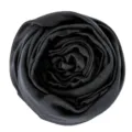Black solid color mercerized cotton women scarf, breathable stretch modal fabric wrap. - 13# Black