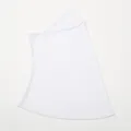 Plain white women inner hijab hood breathable comfortable daily wear solid color head cover - 48*36 / White