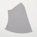 Solid color crystal linen hijab under-cap for women, comfortable daily Muslim headwear detail. - 48*36 / Light Gray