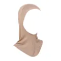 Modal women under scarf hijab cap high elasticity stretchy neck cover daily wear breathable hat - Light Khaki