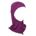 Bonnet Hijab intérieur en modal violet, foulard extensible confortable pour femmes. - Violet Foncé