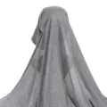 Grey jersey scarf and cap set, solid color long hijab for women, comfortable daily wear. - One Size / 6# Silver Gray