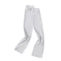 Grey modal cotton sun protection arm sleeves for outdoor cycling and sports use, breathable. - Grayish White