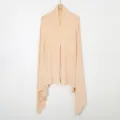 Solid color instant hijab for women, comfortable mercerized cotton sweat cloth headscarf. - 6# Beige