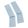 Hellblaue Sonnenschutz Ärmel, weicher Stretch Stoff, einfarbige Kühlungsärmel für Damen. - Einheitsgröße / Blau