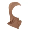 Brown modal hijab under-cap stretchy scarf hood for women daily wear comfortable fit - 8# Khaki