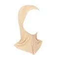Women modal hijab cap under scarf stretch neck cover breathable islamic headwear beige - 11# Beige