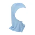Women modal stretch under scarf solid color islamic hijab cap breathable neck cover blue - Light Blue