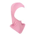 Pink Women Modal Hijab Cap High Elasticity Neck Wrap Under Scarf Breathable Muslim Headwear - Dusty Red