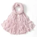 Einfarbiges Modal-Hijab weiches Wickeltuch in Hellrosa, perfektes modisches Alltagsaccessoire. - Hellrosa