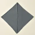 Solid color cross headscarf cap for women, dark grey fabric, simple daily wear style. - 65x23cm / Dark Gray