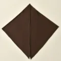 Solid brown cross turban headscarf for women, stylish elastic adjustable hair wrap accessory. - 68*68 / Dark Coffee (10#)
