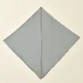 Grey cross solid color turban cap for women, stylish casual headscarf hijab variant. - 65x23cm / Gray