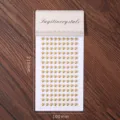 Goldene runde Strass-Edelstein-Aufkleber 210x100mm, Acryl Diamant Bastel Belohnungssticker. - Faux-Perlen-Dekoration / 2 Blätter / Gold
