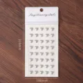 Silberne Herz Acryl Strass Aufkleber Bogen für Kinder DIY Basteln Dekoration und Gestaltung - Herz / 2 Blätter / Silber