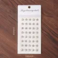 Acryl Stern Strass Aufkleber fuer Kinder, glaenzende silberne Bastelsticker Packung. - Pentagramm / 2 Blätter / Silber