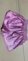 Pantalones cortos metálicos brillantes vista detallada, ropa de verano informal. - Rosa
