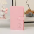 Rosa Instax Mini Fotoalbum süßer Kartenhalter 3 Zoll Fotobuch mit Druckknopf Verschluss - Hund / 120 Taschen (9*5.7cm) / Rosa