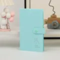 Schönes blaues Fotoalbum mit Druckknopf und süßem Hasen-Design für 3-Zoll-Polaroidbilder ideal. - Kaninchen / 120 Taschen (9*5.7cm) / Hellblau