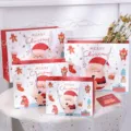 Sacs cadeaux de Noël mignons en papier avec poignées, sacs de shopping et emballages festifs. - Liste de Souhaits de Noël / M