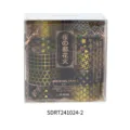 Dekoratives Washi-Klebeband-Set mit Goldfolien-Kirschblütenmustern, 10 Rollen à 15mmx2m. - Stil 2 / 10 Rollen Set