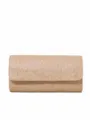 Bolso de mano de paja beige, variante de bolso de playa de verano minimalista casual. - Albaricoque