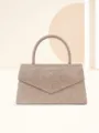 Sparkly Glitter Evening Handbag Chic Envelope Clutch Purse for Women Party Bags - Champagne