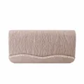 Sparkly glitter evening clutch bag for women, elegant wavy rhinestone design handbag. - Champagne