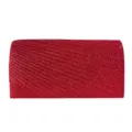 Red Glitter Pleated Evening Clutch Bag Mini Sparkly Party Purse for Women Elegant Handbag - Red