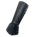 Viking Geprägte Wolf Armschiene Mittelalter Ritter Cosplay Armschutz Bühne Requisite - Schwarzer Wolfskopf