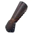 Mittelalter Wikinger Leder Armschutz Wolf Prägung Ritter Armschiene Cosplay Kostüm Requisite - Braun Wolfskopf