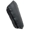 Bracelet de Bras en Cuir Médiéval Viking Clouté pour Chevalier Cosplay Costume Accessoire - Épée (Unique) / Noir