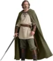 Ensemble de cape de ranger médiévale avec capuche tunique en lin et accessoires en cuir cosplay. - Vert Militaire