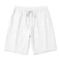 Shorts Décontractés Blancs Homme Couleurunie Cordon Été Plage Respirants Shorts - S / Blanc