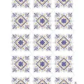 Adesivo per piastrelle autoadesivo con motivo geometrico blu e oro, modello SK34004 - Motivo Marmo Blu Notte Oro (SK34004)