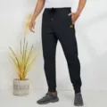 Pantaloni Jogger Uomo Neri in Maglia Felpa Casual Sportivi Comodi Elastici Versatili - Taglia M / Nero
