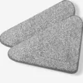 Large triangular chenille mop replacement pads for floor cleaning and glass washing tools SKU - Reinforced Sectional Pole with 2 Large Triangular Microfiber Cloths